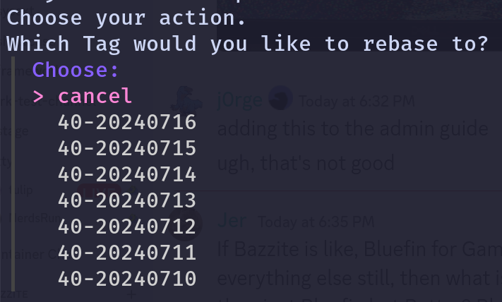 ujust rebase-helper - date