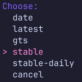 ujust rebase-helper - channel